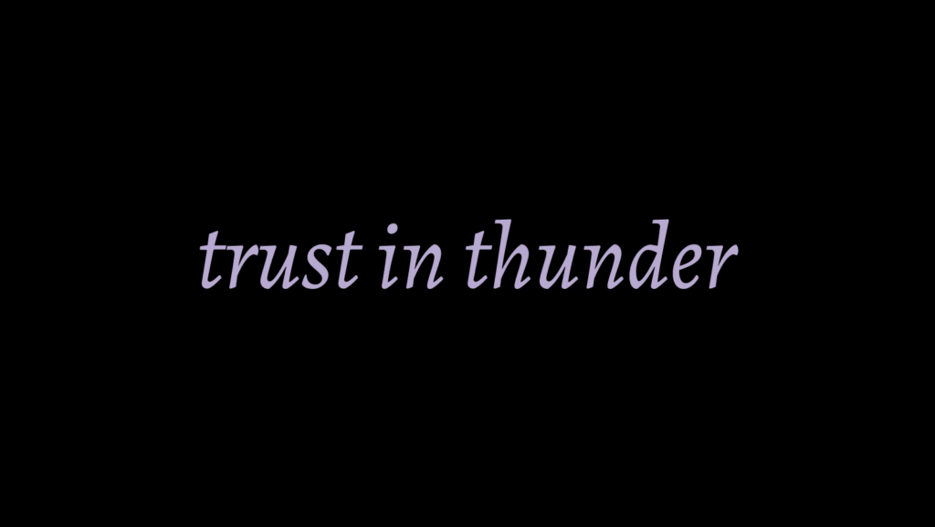 Trust in Thunder slogan